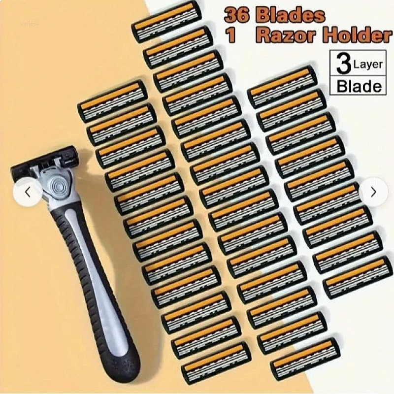Men'S Grooming Set Gift - Премиум-набор: 3-слойная ручная бритва для мужчин,
