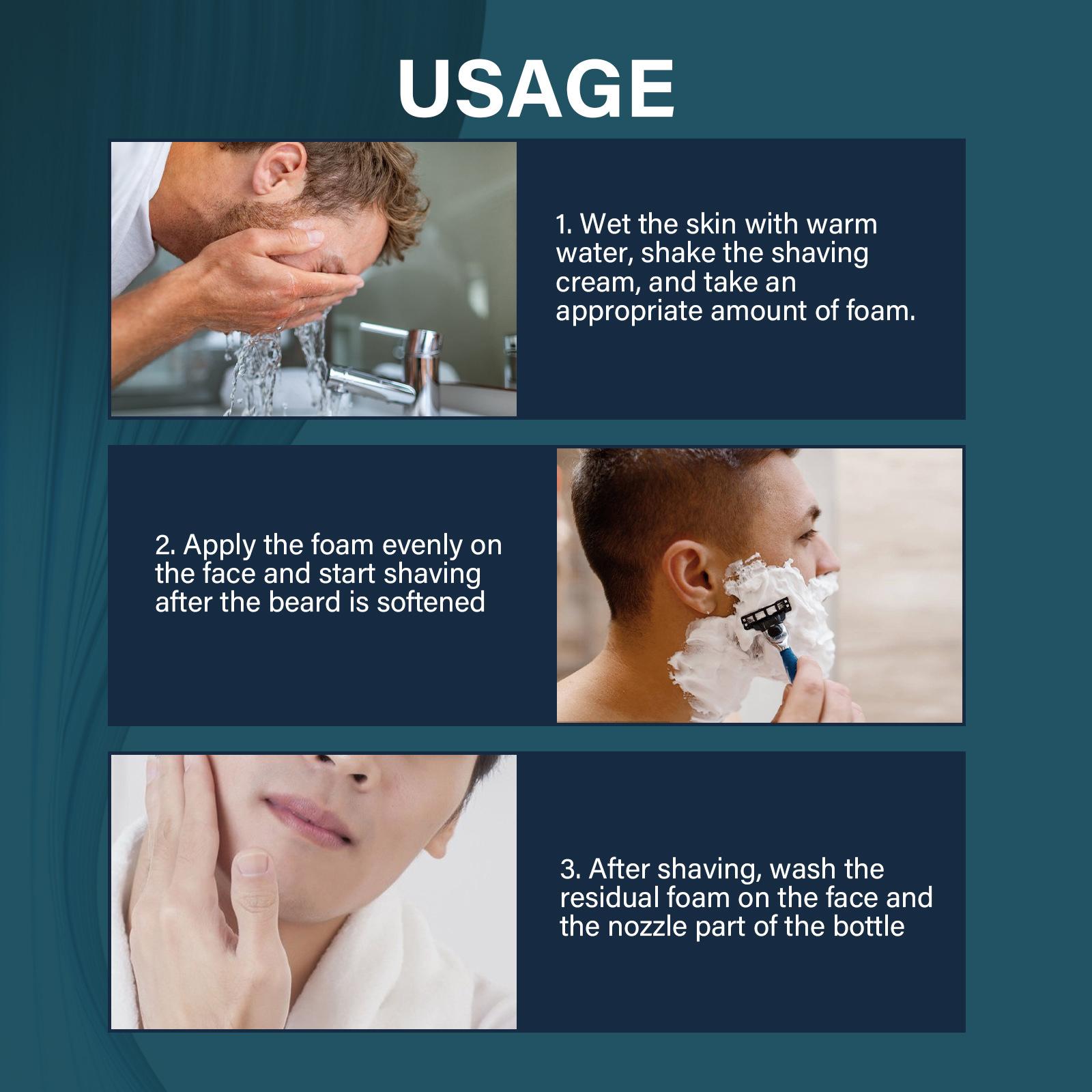 Men'S Grooming Facial - Успокаивающая пена для бритья для мужчин,
