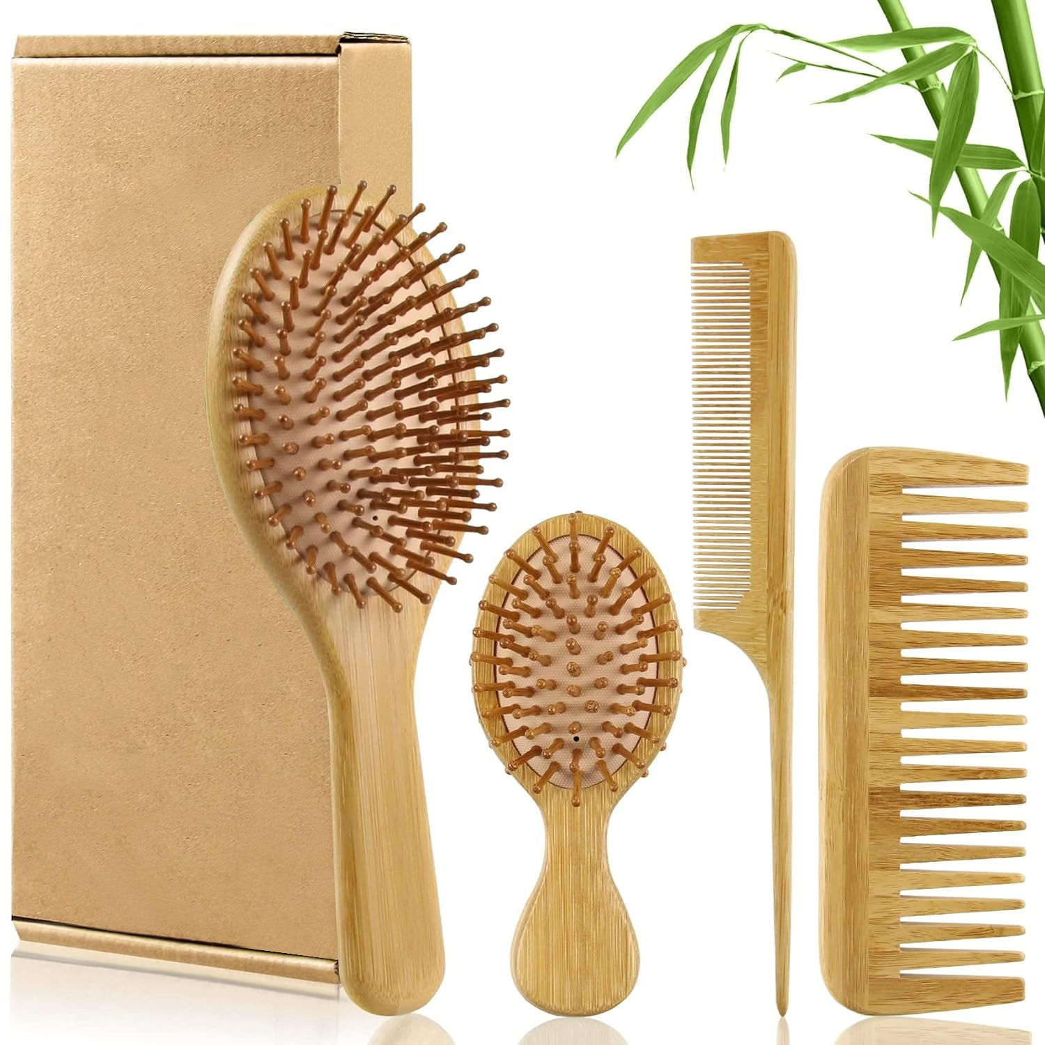 Men'S Grooming Hair - Набор бамбуковых расчесок для женщин и