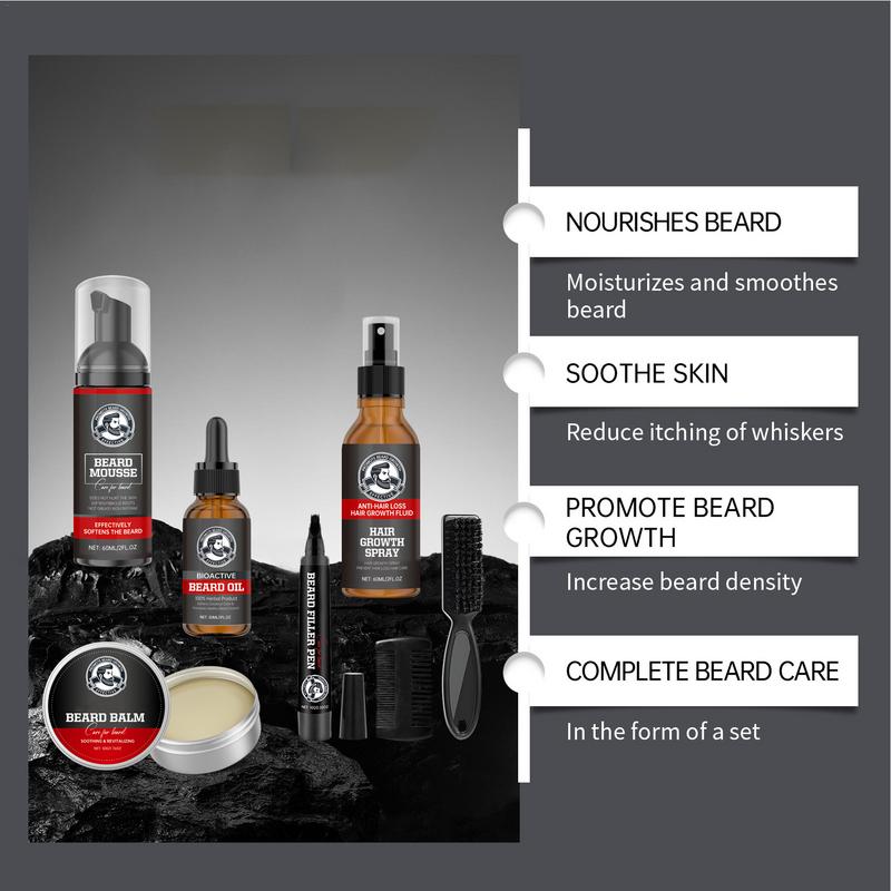 7 шт., набор для ухода за боро – обзор и цена Men'S Grooming Tonic